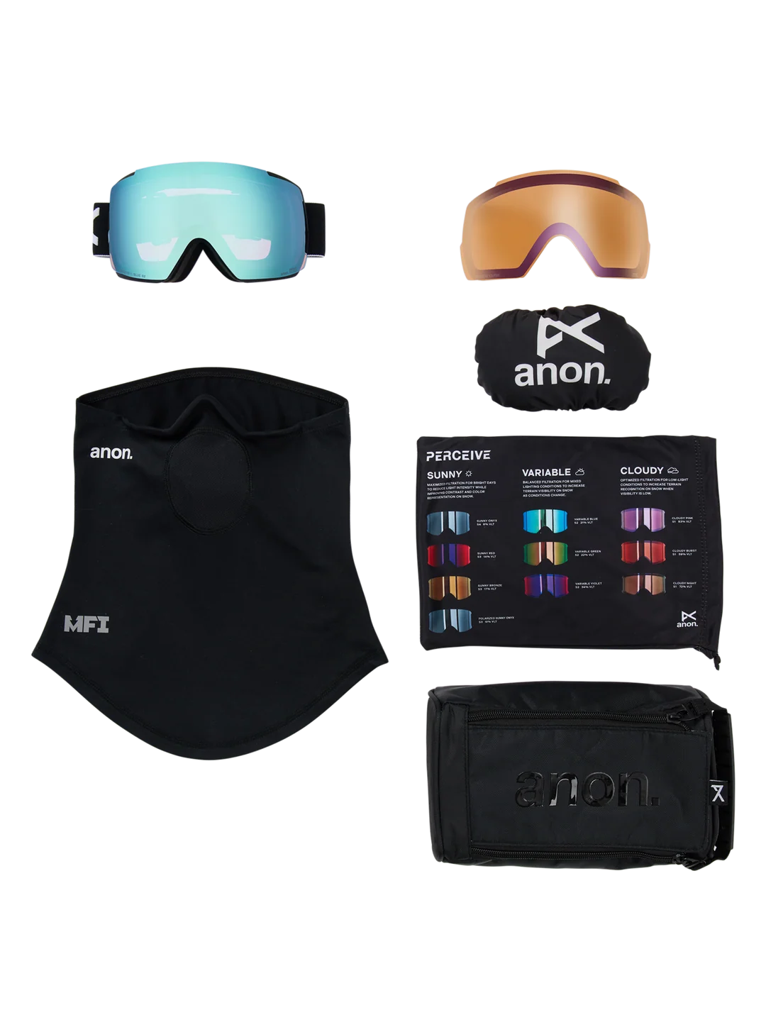 Anon M5 Goggles + Bonus Lens + MFI® Face Mask