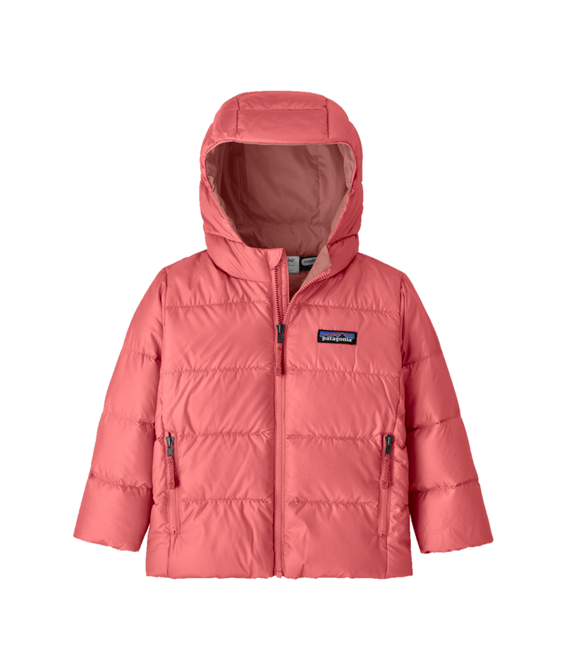Patagonia Sparkle Pink Baby Hi-Loft Down Sweater Hoody - Toddlers
