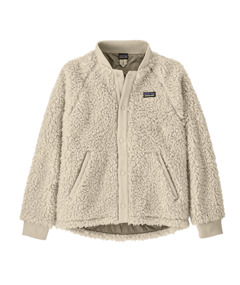 Patagonia Retro X Bomber Jacket Girls Natural L