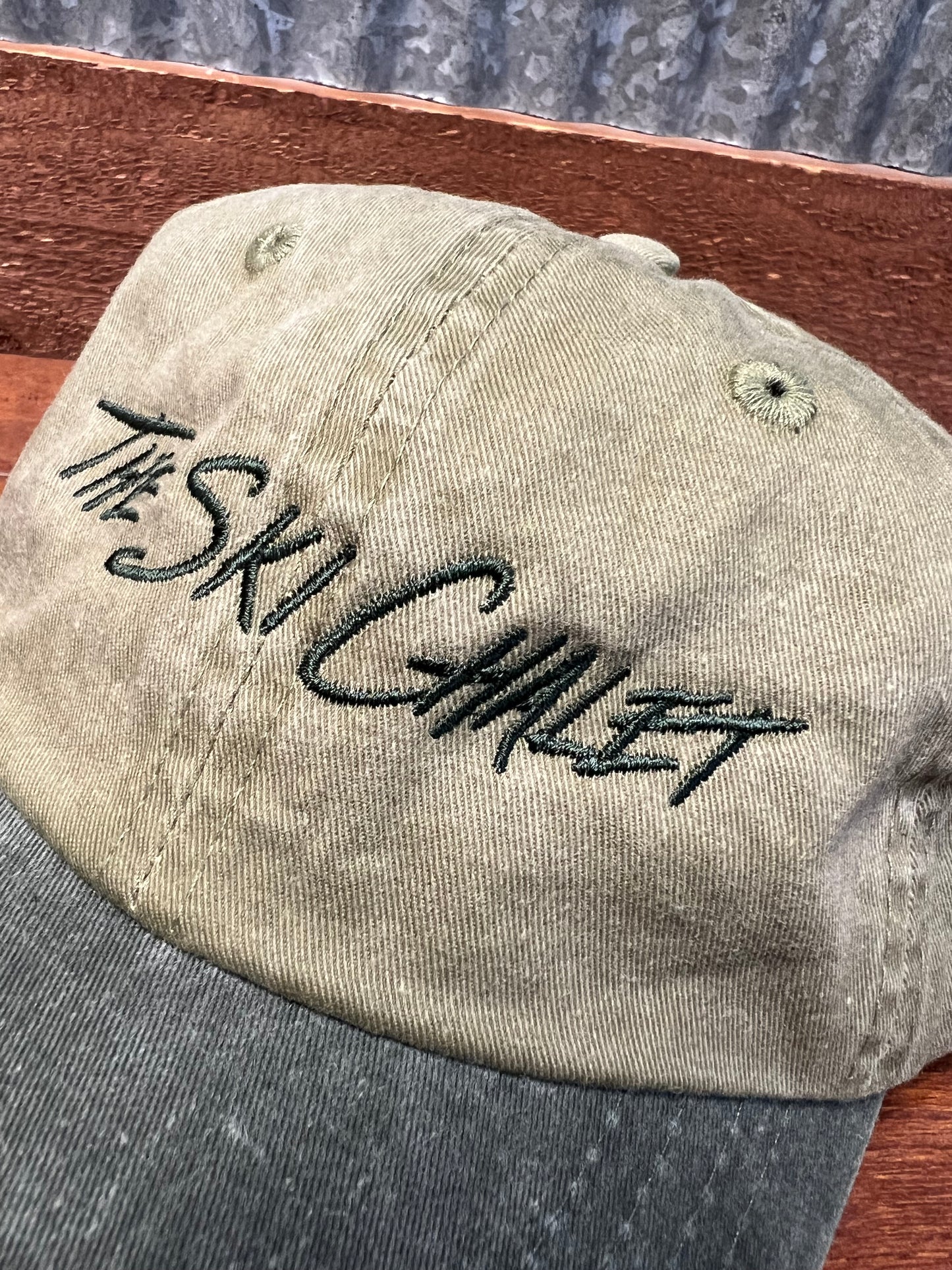 The Ski Chalet Script Dad Hat