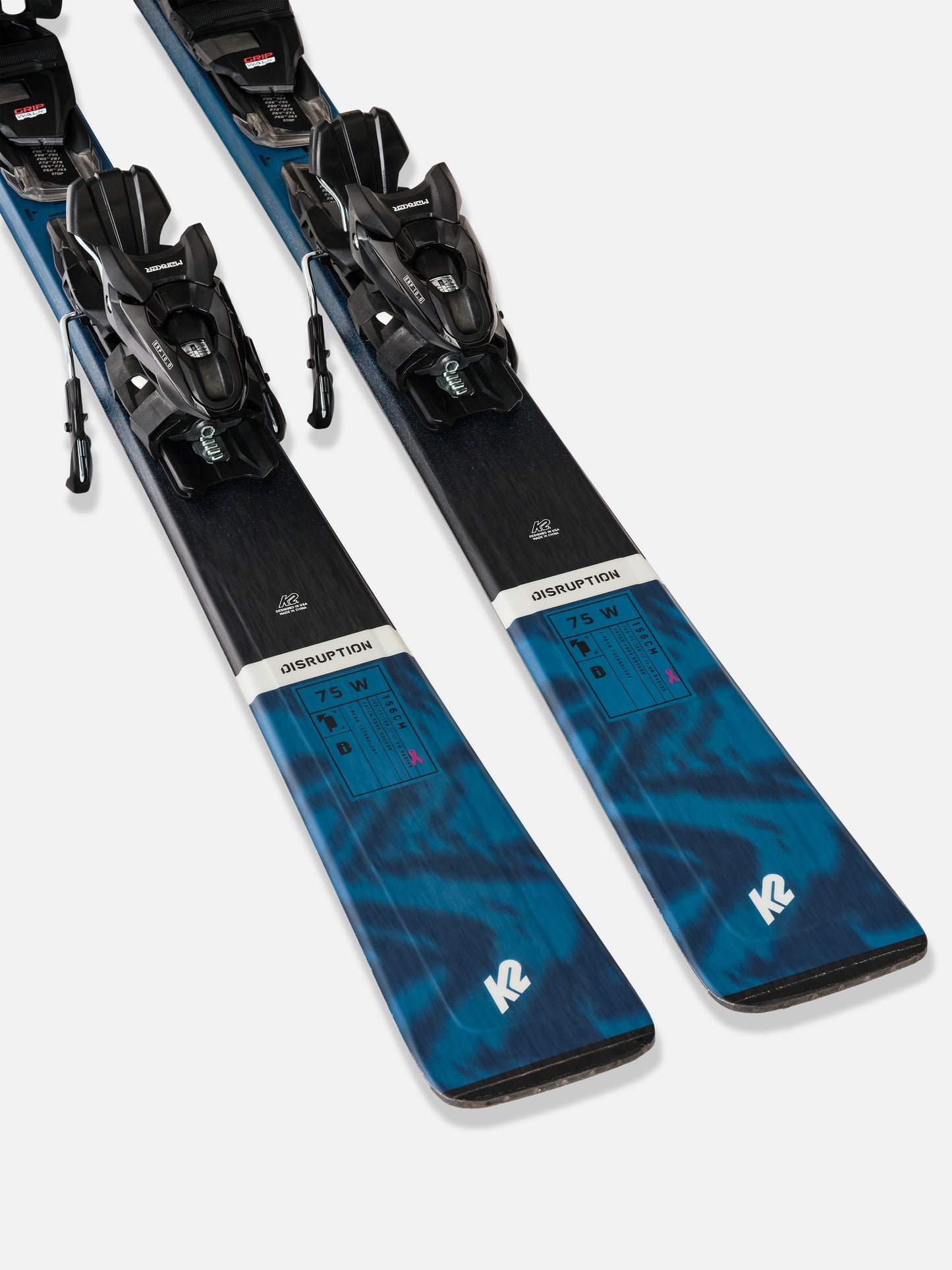 K2 Disruption 75 W Skis + Erp 10 Quikclik Free Bindings 2025 - Women's