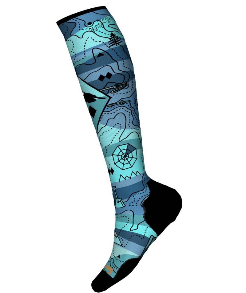 Smartwool Targeted Cushion Topo Treasures Print Over The Calf Socks - Women's
