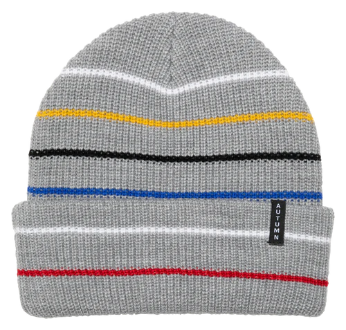 Autumn Headwear Multi Stripe Beanie