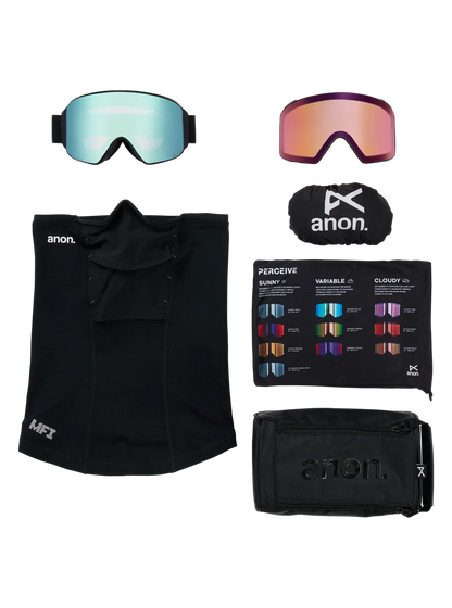 Anon M4 Goggles (Cylindrical) + Bonus Lens + MFI® Face Mask