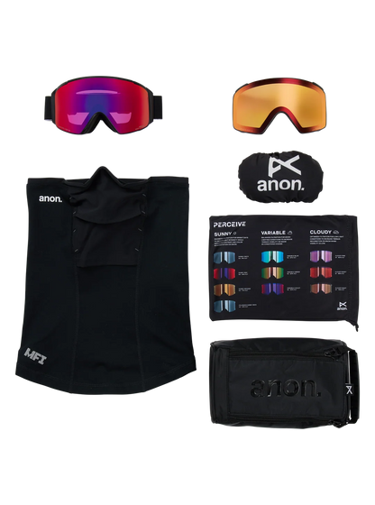 Anon M4S Goggles (Cylindrical) + Bonus Lens + MFI® Face Mask