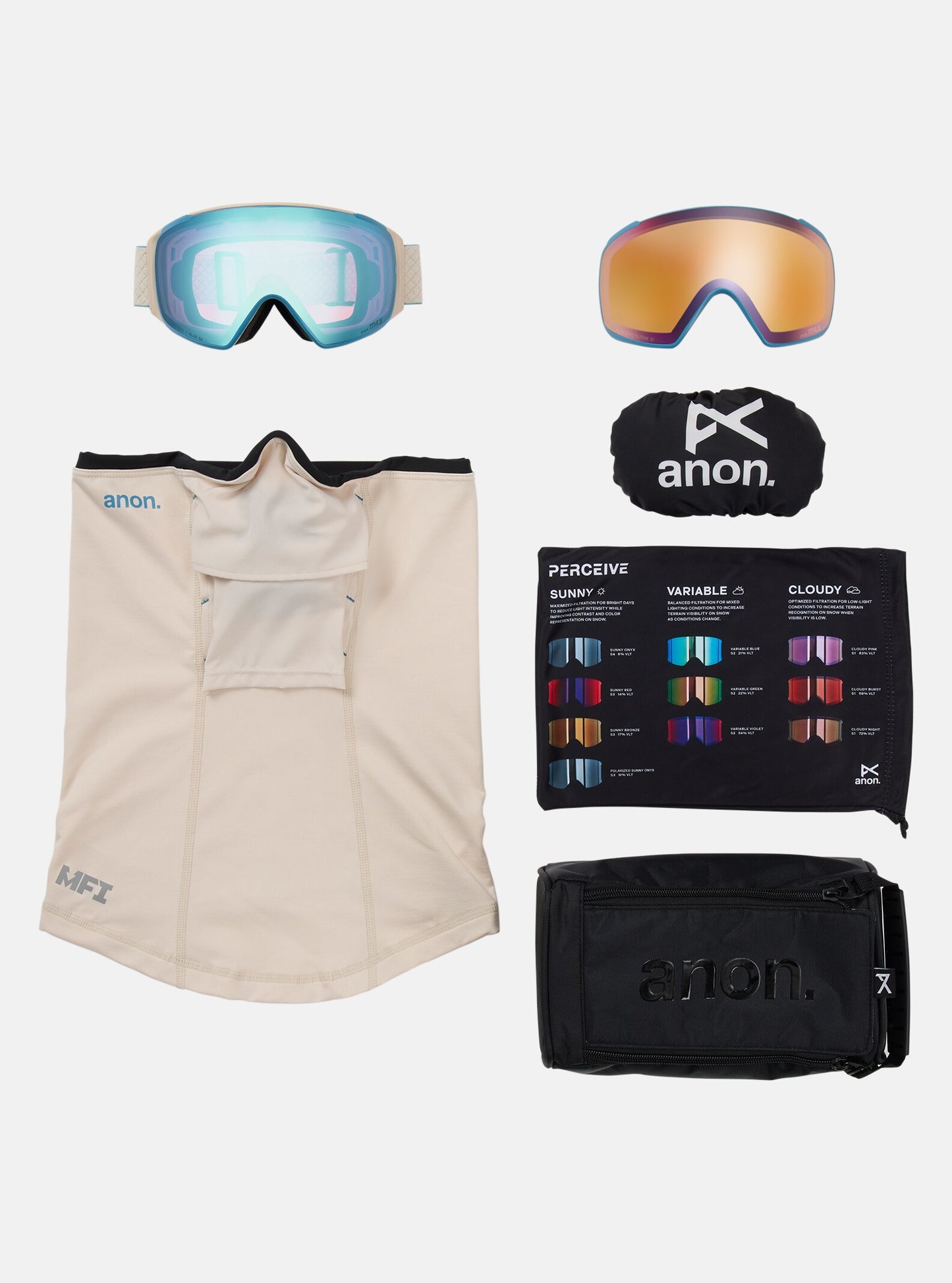 Anon M4S Goggles (Toric) + Bonus Lens + MFI® Face Mask