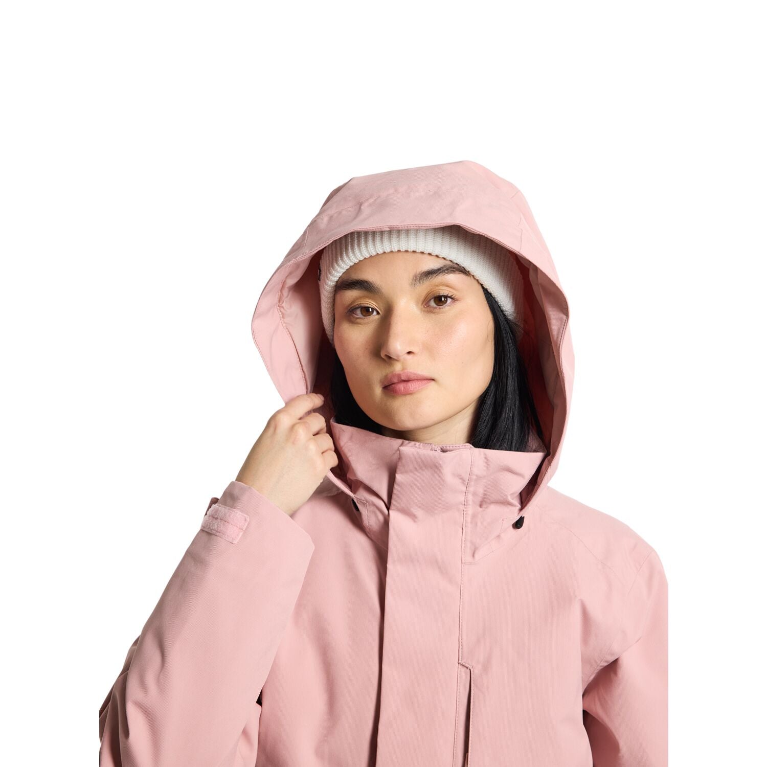 Nils Womens Hooded Full Zipper Rain Jacket Pink Size 2 - Shop