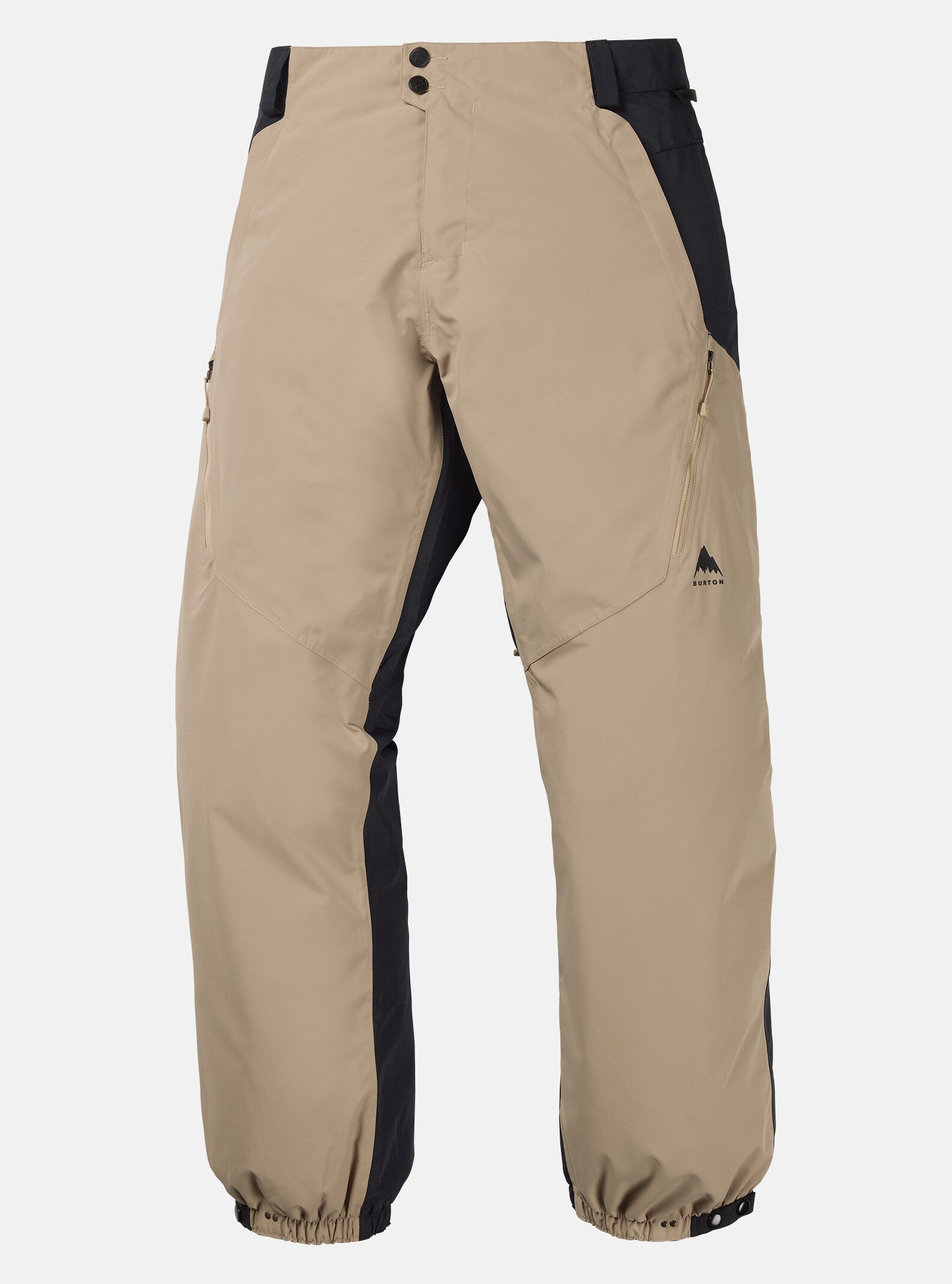 burton greenlight shell snowboard pant men's Men's Burton Reserve 2L Relaxed Pants, Summit Taupe / True Black / M