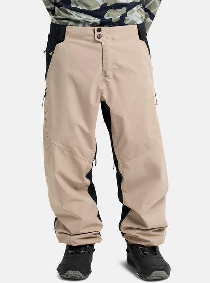 Men's Burton Reserve 2L Relaxed Pants, Summit Taupe / True Black / M
