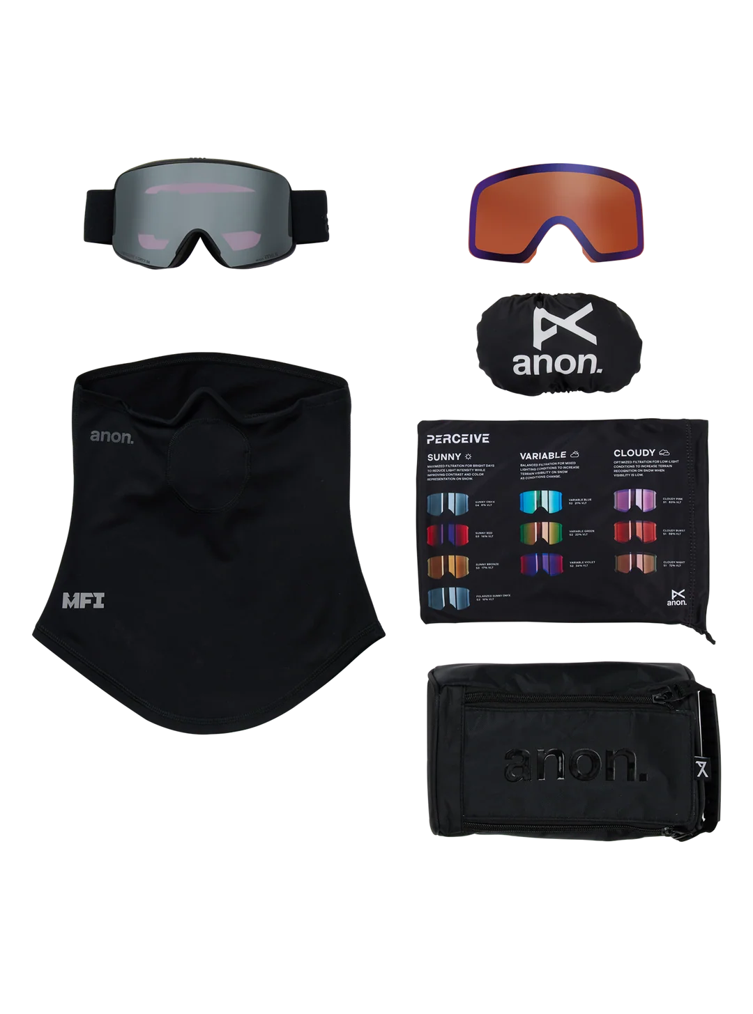 Anon M6 Goggles + Bonus Lens + MFI® Face Mask
