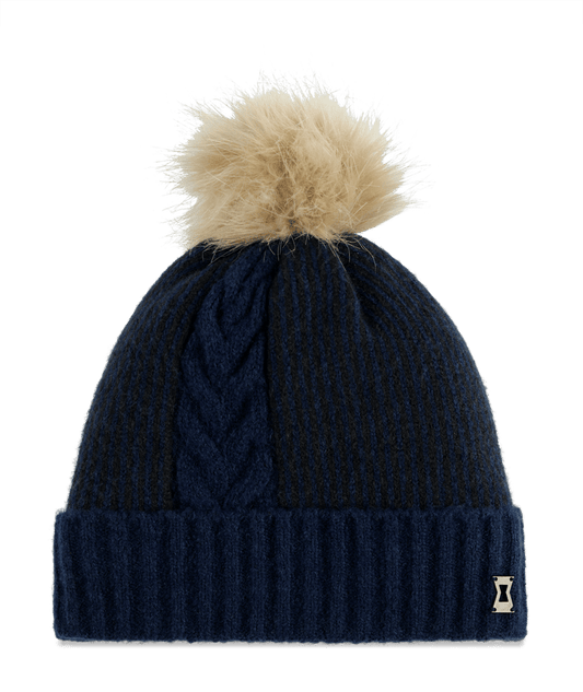 Spyder Plait Pom Beanie