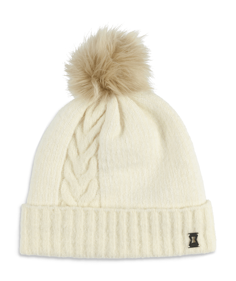 Spyder Plait Pom Beanie