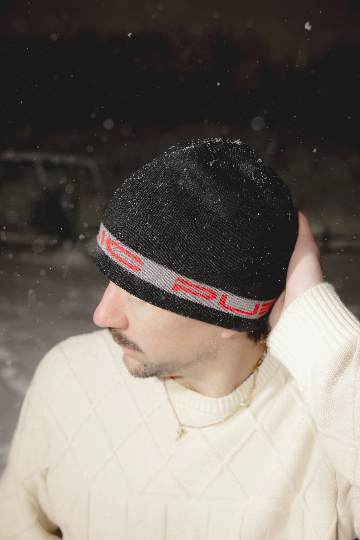 Public Stretch Logo Skully