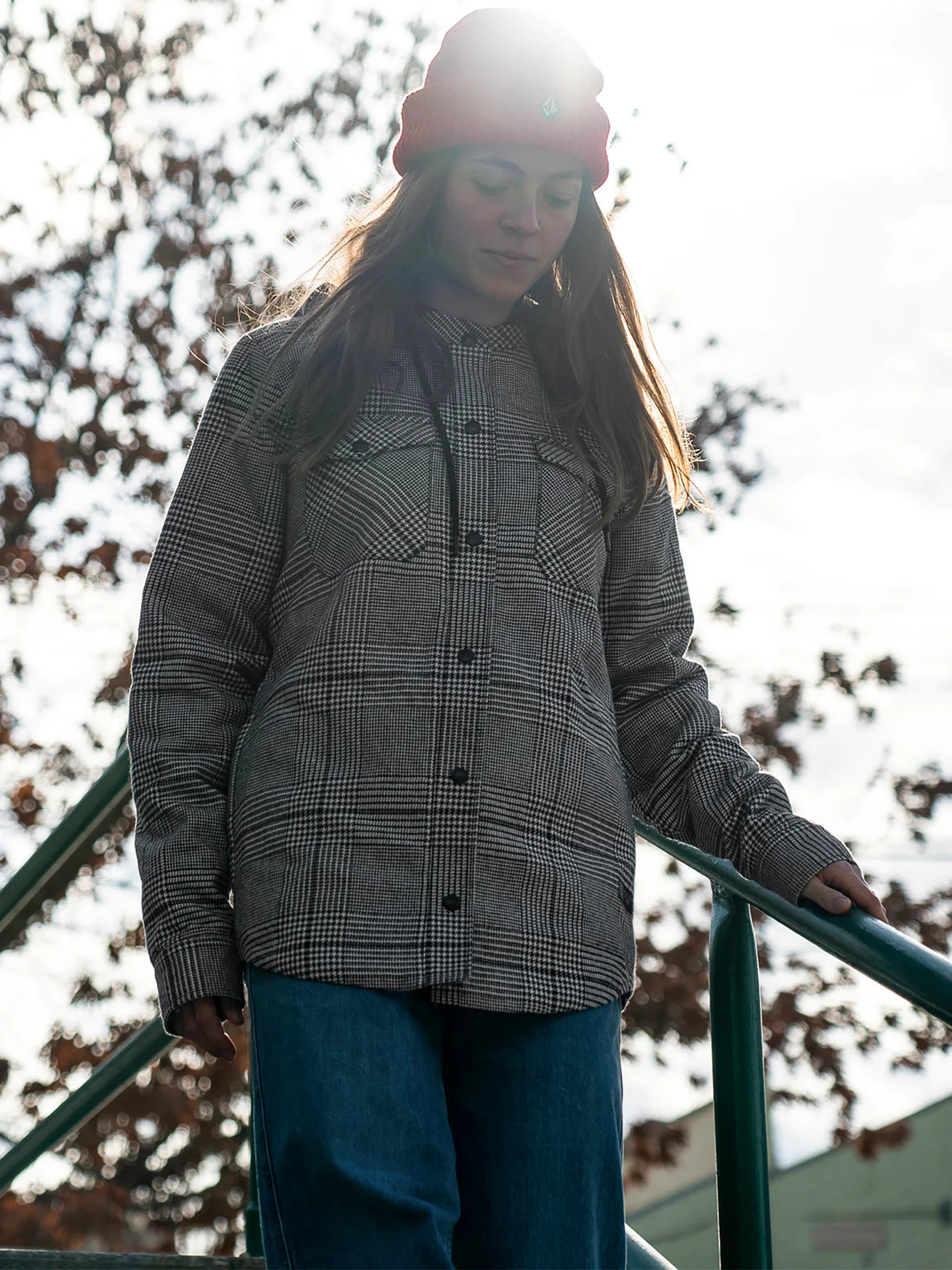 Volcom top sherpa flannel