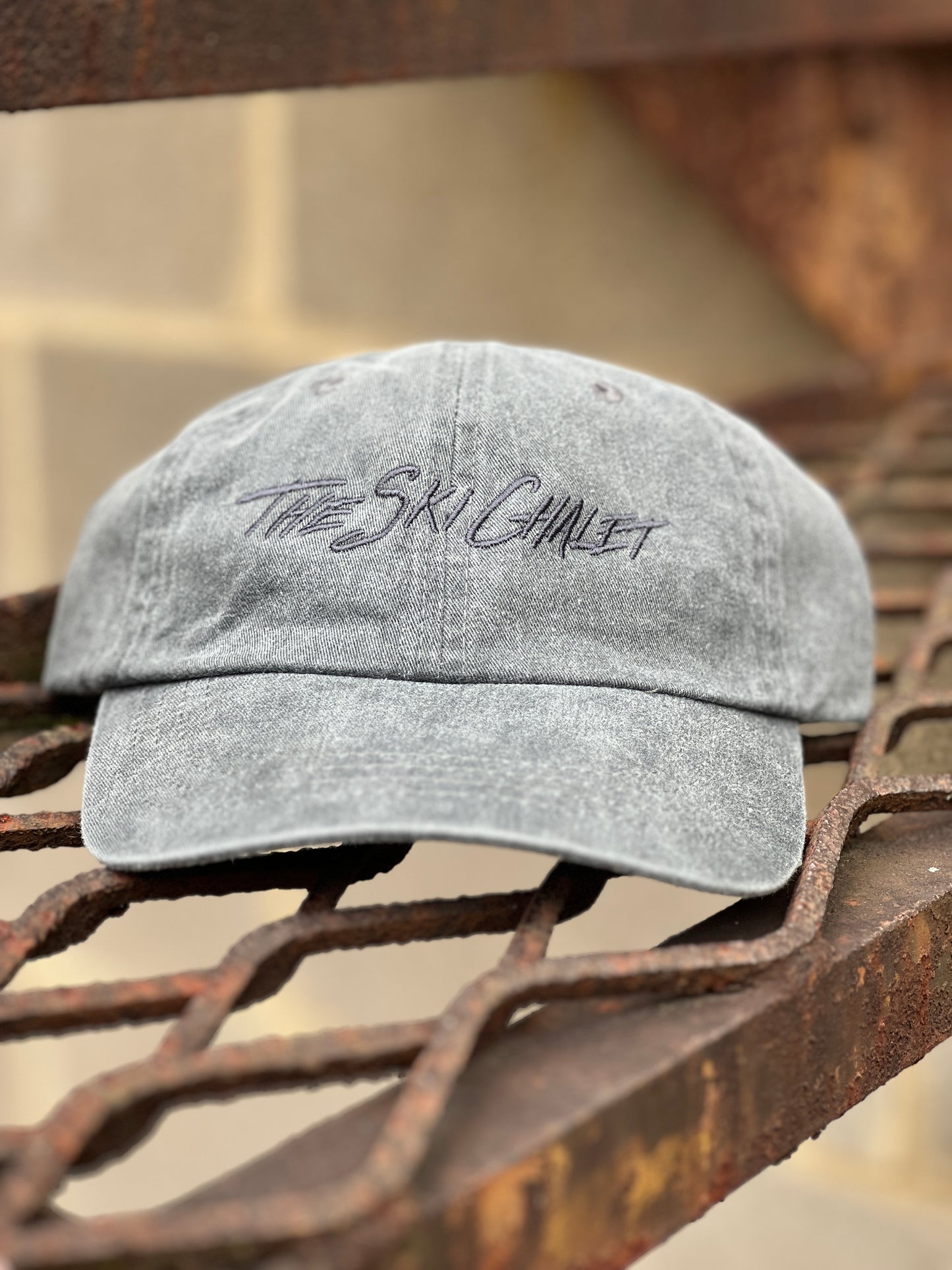 The Ski Chalet Script Dad Hat