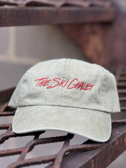 The Ski Chalet Script Dad Hat