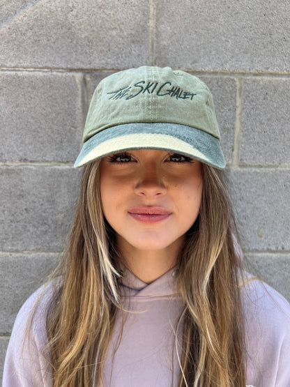 The Ski Chalet Script Dad Hat