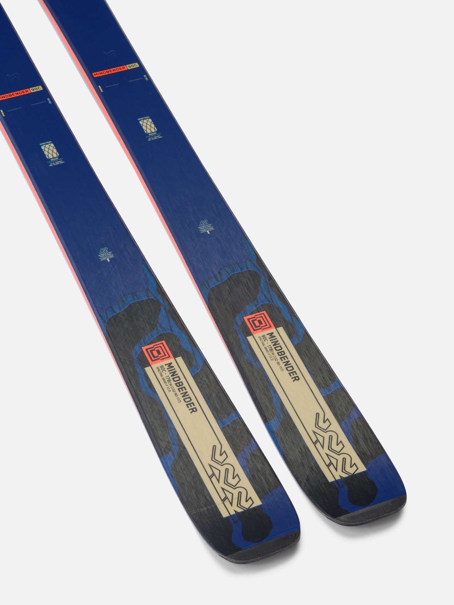 K2 Mindbender 90C Skis + Squire 11 Quikclik Bindings 2024
