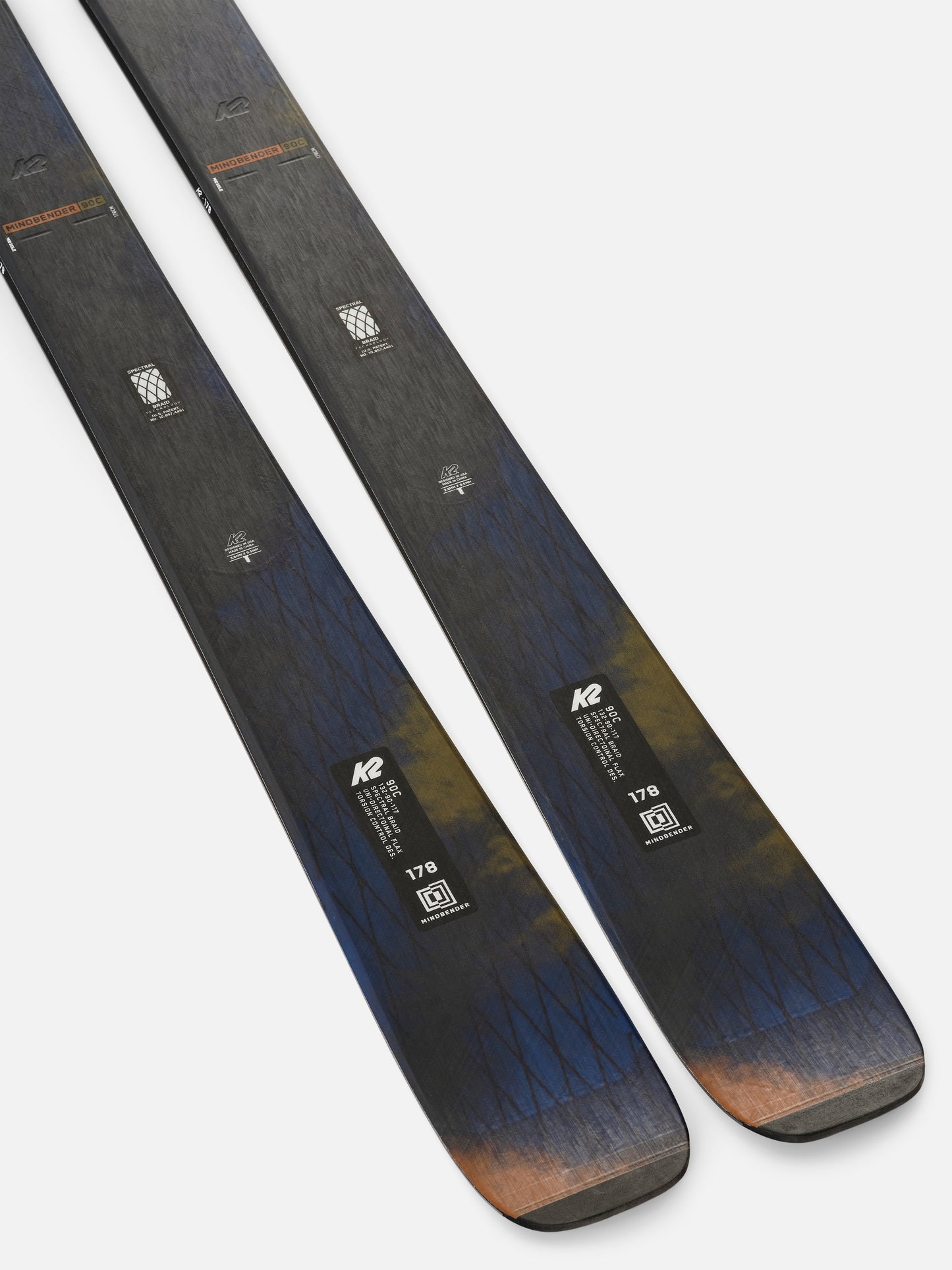 K2 Mindbender 90C Skis + Squire 10 Quikclik Bindings 2025