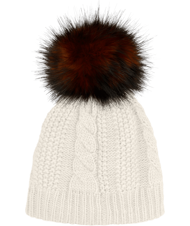 The North Face Oh Mega Fur Pom Beanie