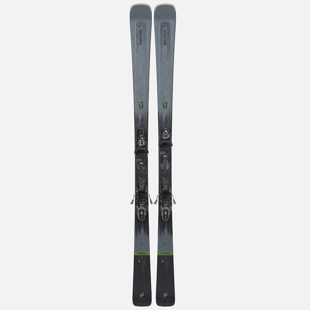 K2 Disruption 76 Skis + Marker M2 Quikclik 10 Bindings 2024