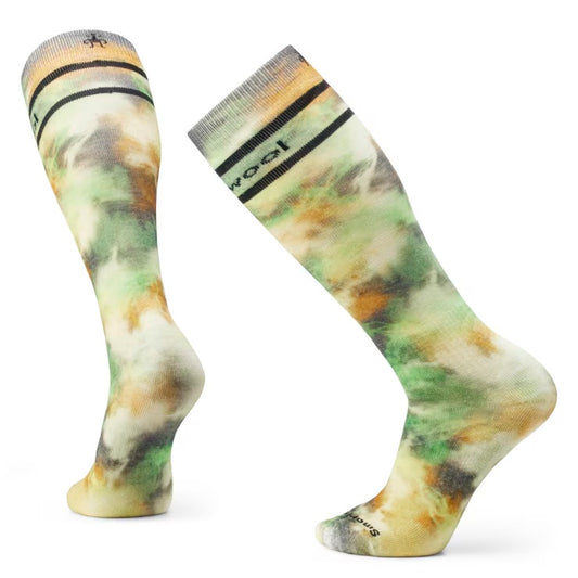 Smartwool Full Cushion Groovy Tie Dye Print Over The Calf Sock