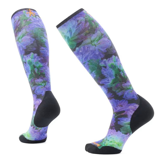 Smartwool Targeted Cushion Electric Lotus Print Over The Calf Sock