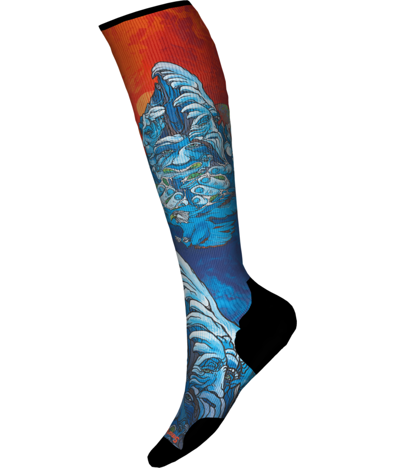 Smartwool Targeted Cushion Winter Haze Print Over The Calf Sock - Men's