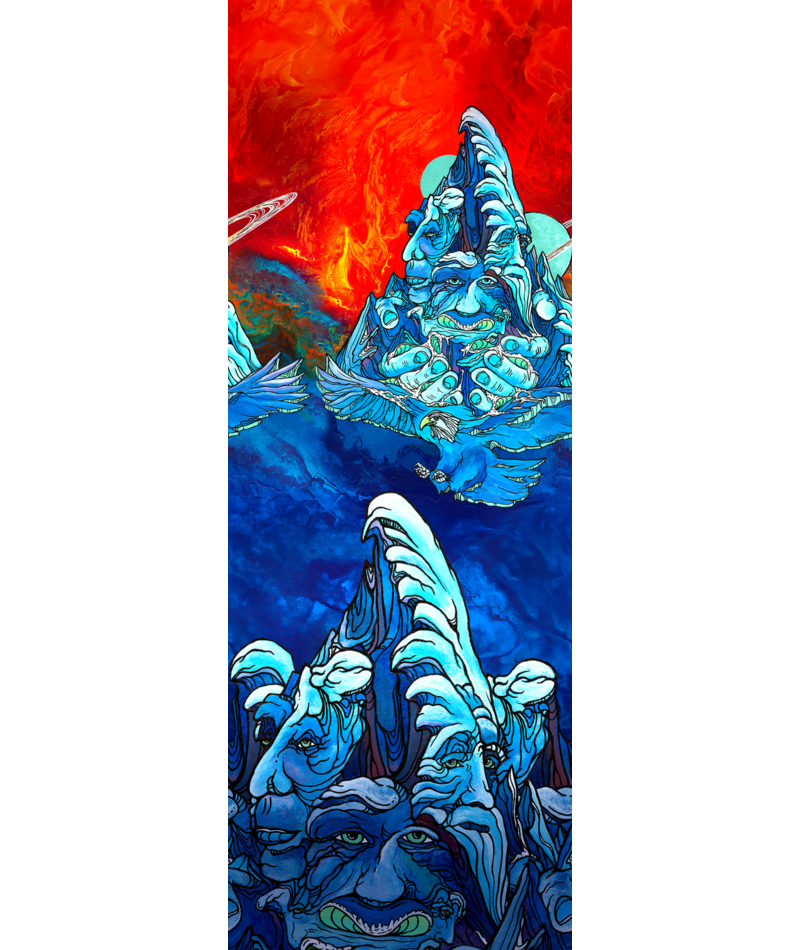 Smartwool Targeted Cushion Winter Haze Print Over The Calf Sock - Men's