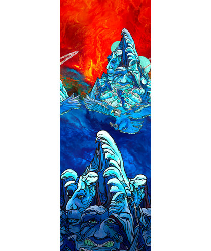 Smartwool Targeted Cushion Winter Haze Print Over The Calf Sock - Men's