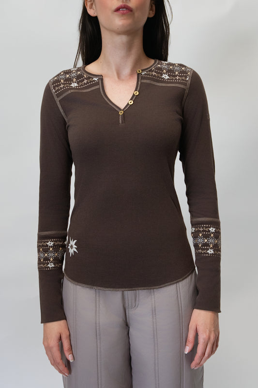 Alp N Rock Vintage Cross Ski Henley - Women's