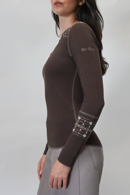 Alp N Rock Vintage Cross Ski Henley - Women's