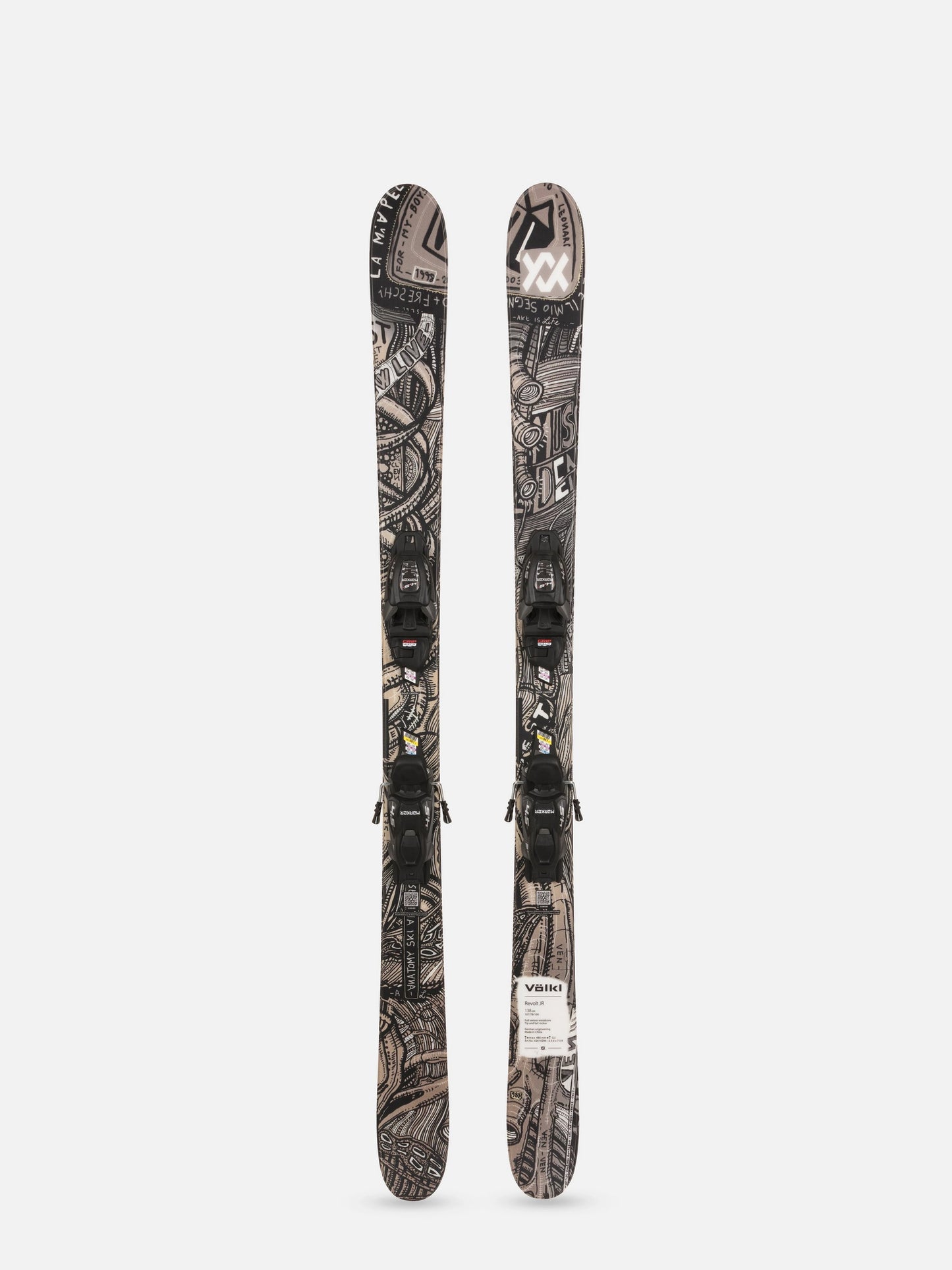 Volkl Revolt Jr Urban Skis + 7.0 VMotion JR Bindings 2027 - Kids'