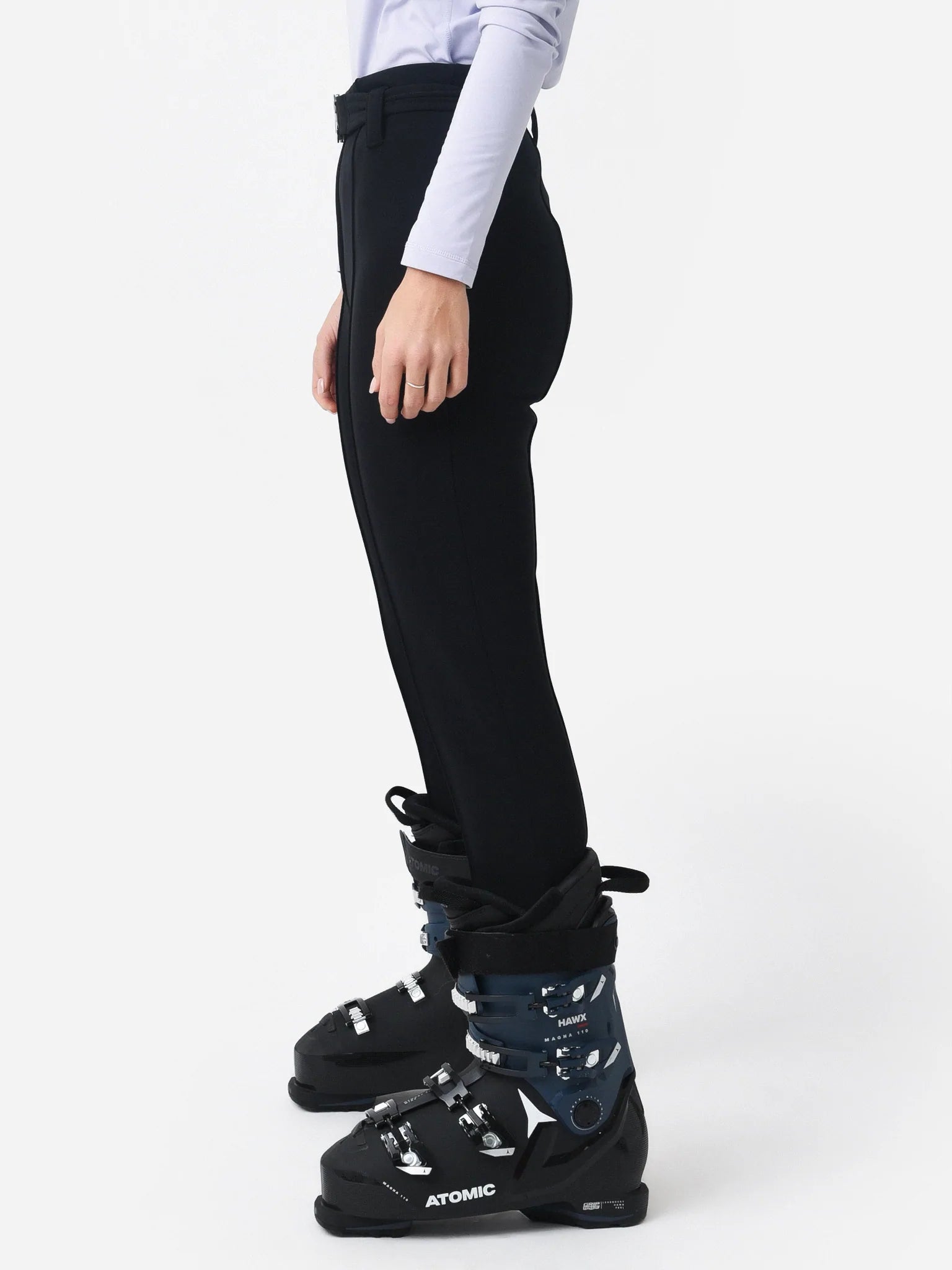 Black Eirin belted stirrup ski trousers, Bogner