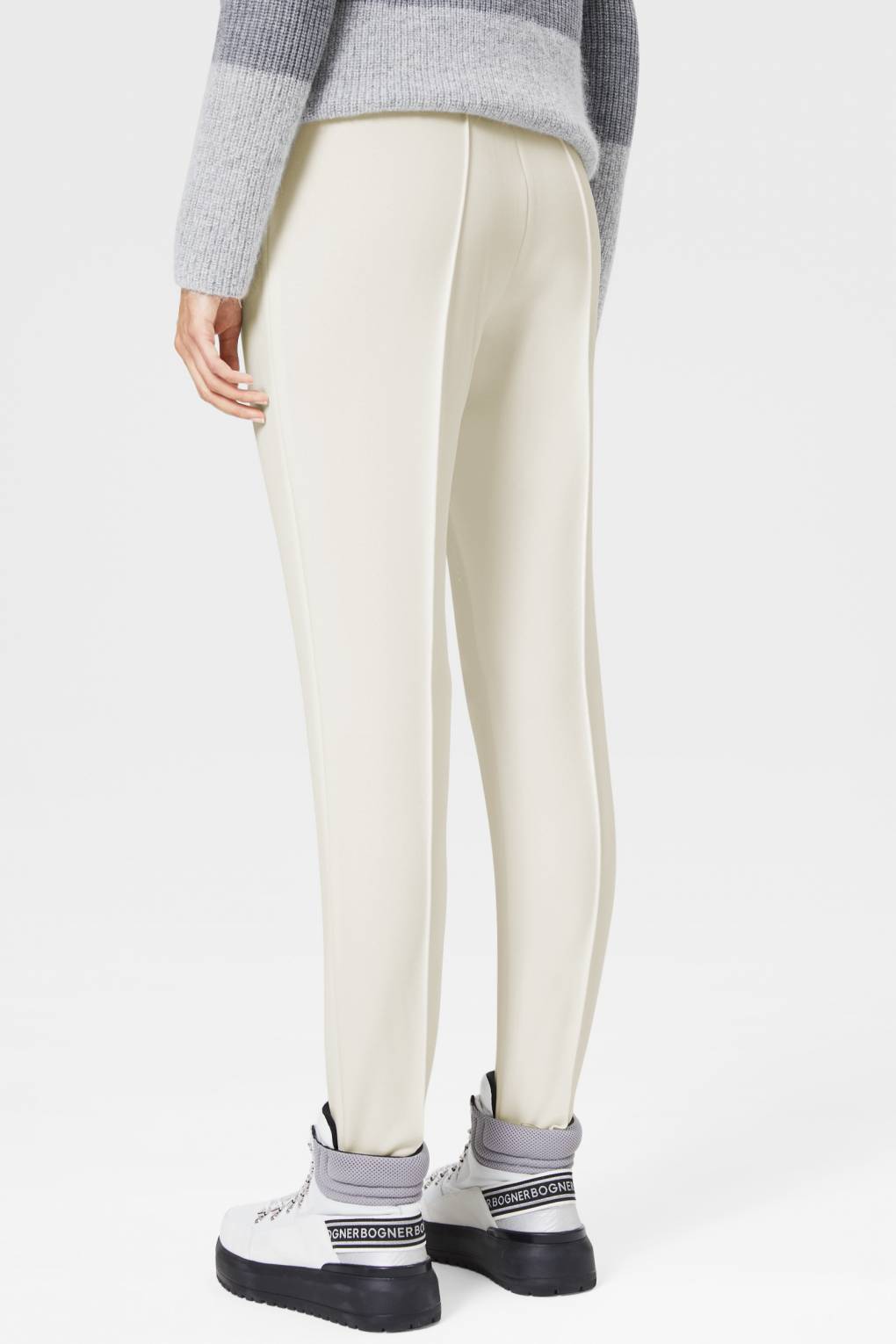 Womens Bogner Elaine Stretch Ski Pants White/Cream Size L / US 12 / EU 42