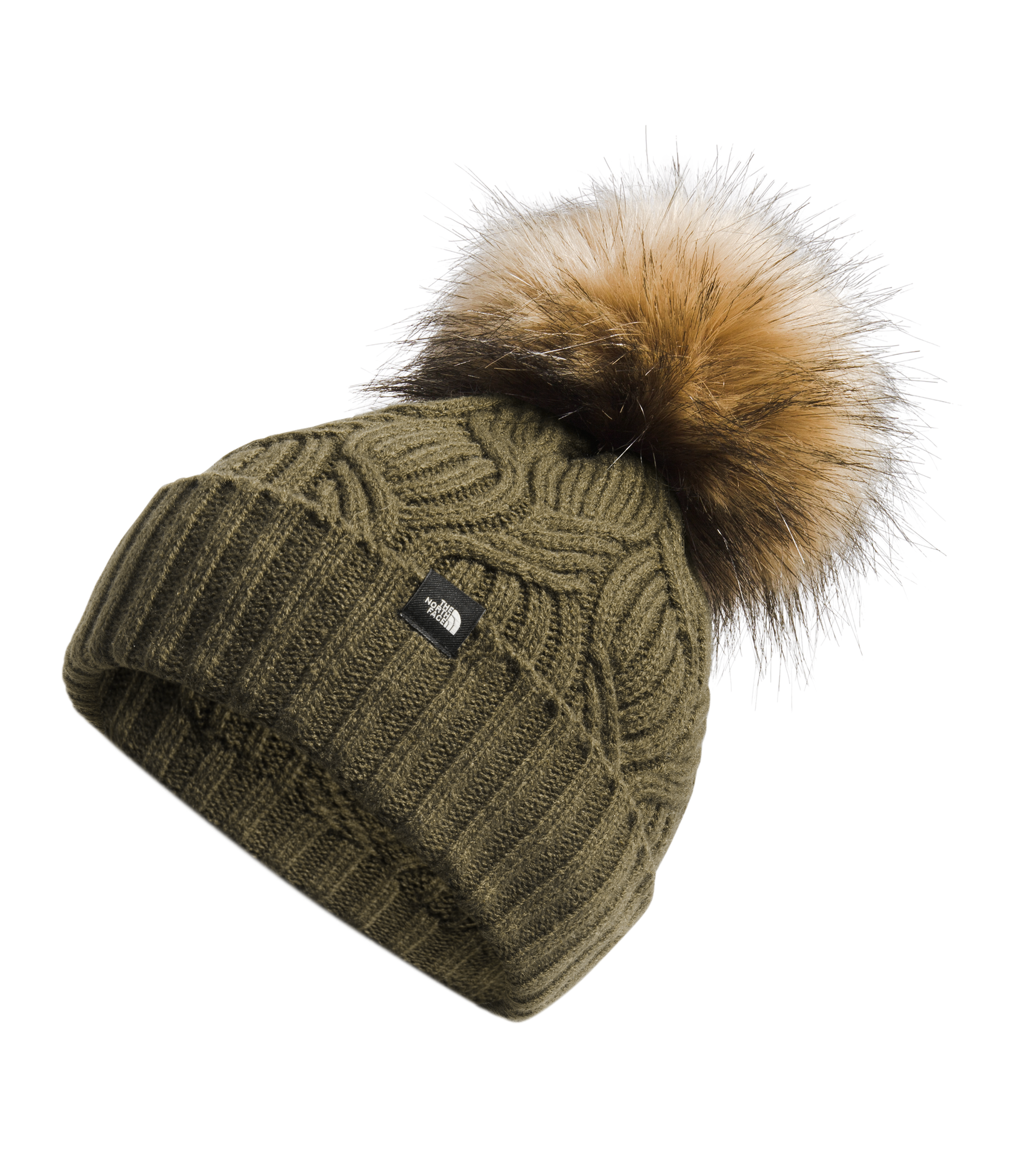 North face 2024 fur pom beanie