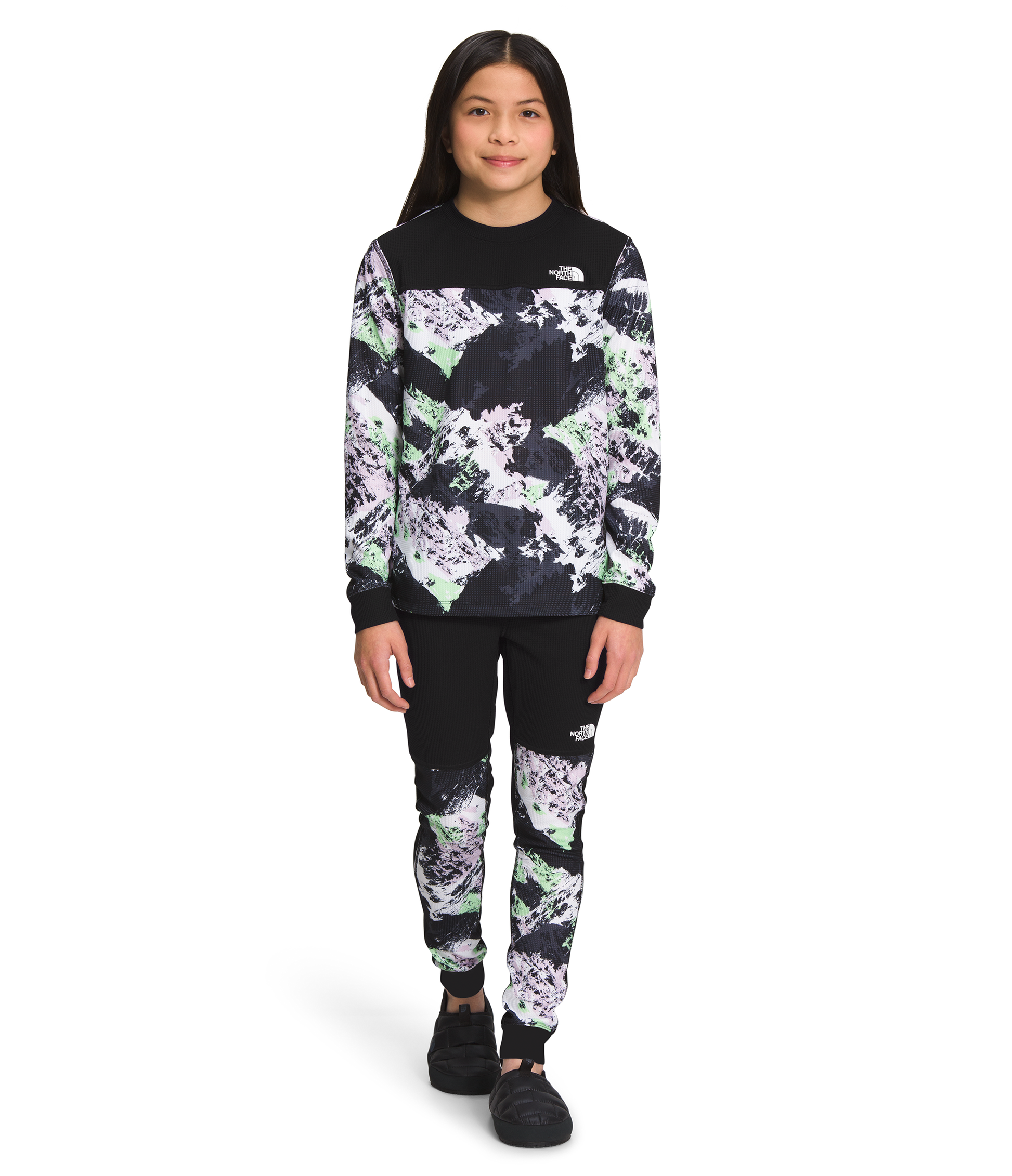 The North Face Teen Printed Waffle Base Layer Set 2023 - Kids'