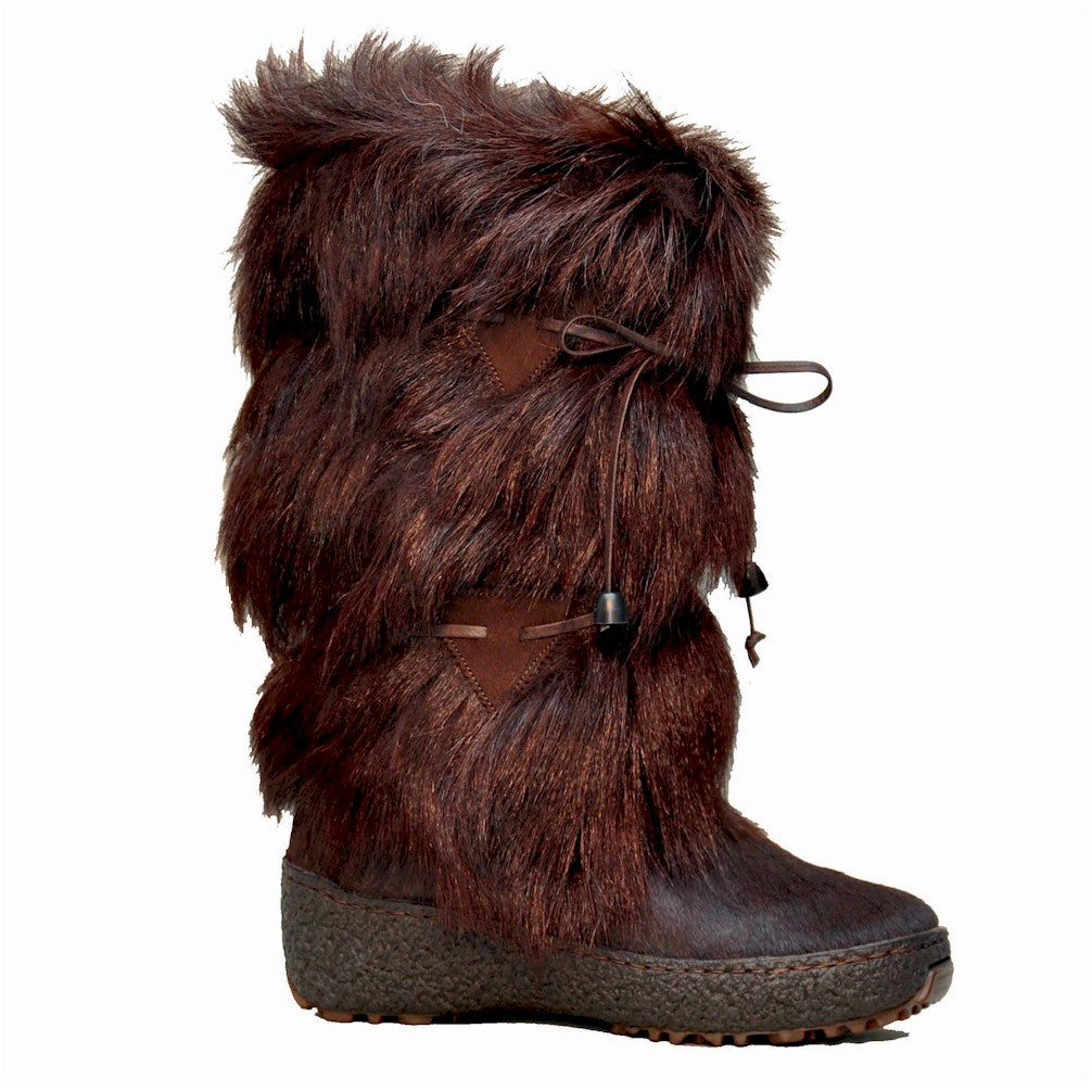 Goat fur outlet boots womens