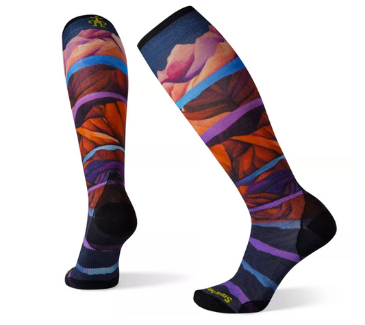 Smartwool Ski Zero Cushion Print Over The Calf Sock - Women's
