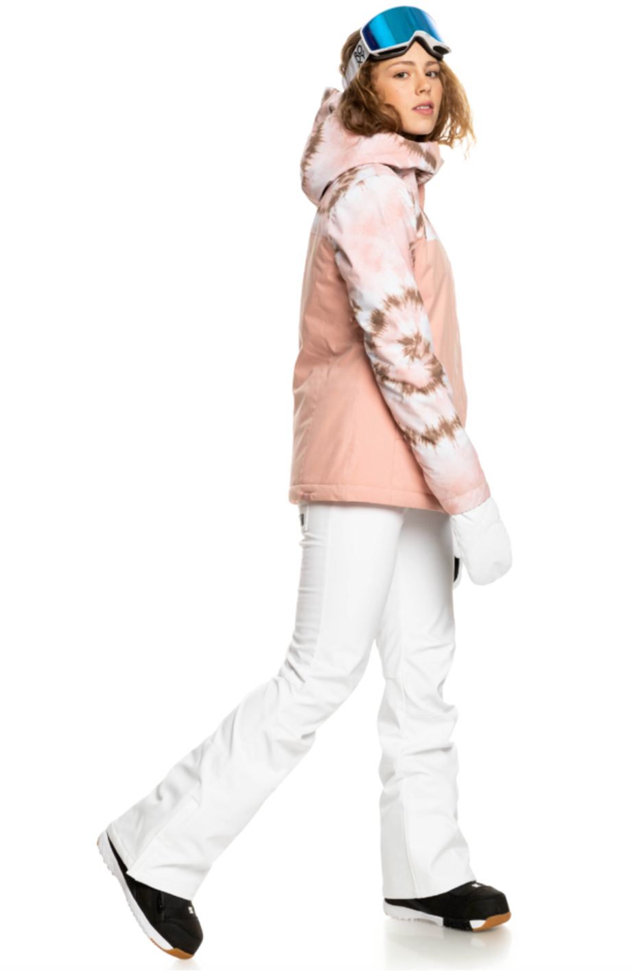 Brand New Womens 2023 Roxy Rising High Snow Pant Mellow Rose